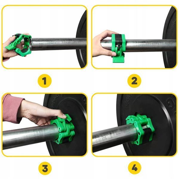 Замки (затиски) для олімпійського грифа 4FIZJO Quick Release 50 мм 2 шт (P-5907739317391) 4FJ0521 фото