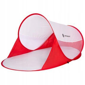 Пляжний тент Springos Pop Up 120 x 200 см PT012 Red/White PT012 фото
