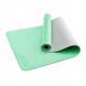 Килимок спортивний 4FIZJO TPE 4 мм для йоги та фітнесу 4FJ0335 Mint/Grey 4FJ0335 фото 5