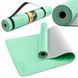 Килимок спортивний 4FIZJO TPE 4 мм для йоги та фітнесу 4FJ0335 Mint/Grey 4FJ0335 фото 3