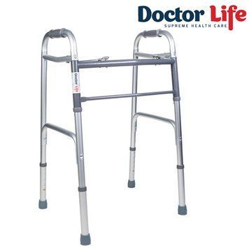 Ходунки складані з двома кнопками, алюмінієві Doctor Life 12850 12850 фото
