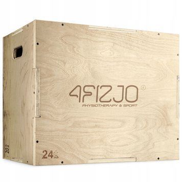 Бокс пліометричний 4FIZJO 3 в 1 75 x 60 x 50 см дерев'яний (P-5907739317469) P-5907739317469 фото