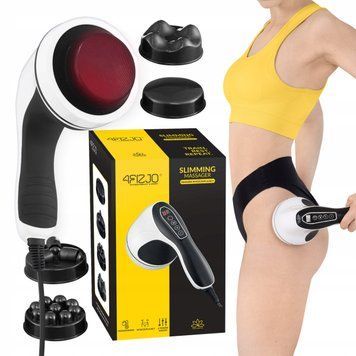 Ручний антицелюлітний масажер для тіла 4FIZJO Body Shaping 4 в 1 White (P-5907739319111) 4FJ0557 фото