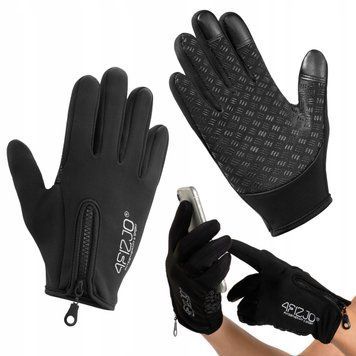 Рукавички для бігу 4FIZJO Size M Black (P-5907739318121) 4FJ0439 фото