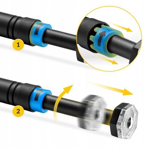 Турнік розсувний 4FIZJO Basic 61.5-100 см Black/Blue (P-5905973402705) P-5907739314758 фото