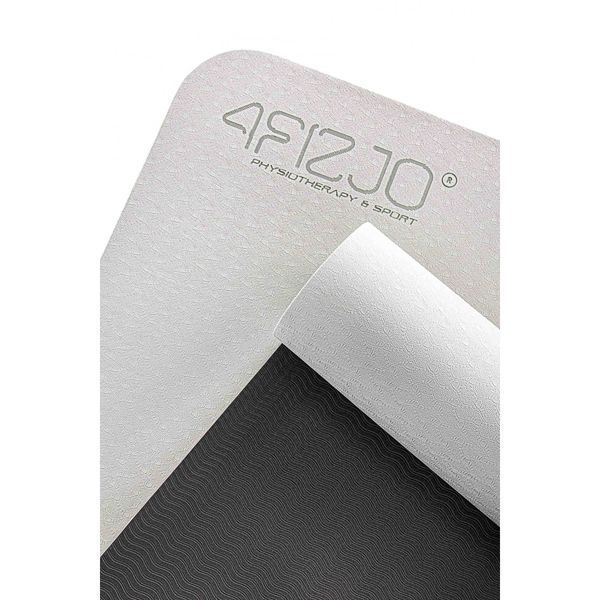 Килимок спортивний 4FIZJO TPE 4 мм для йоги та фітнесу 4FJ0336 Grey/Black 4FJ0336 фото