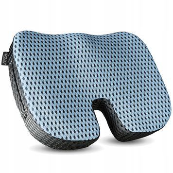Ортопедична подушка 4FIZJO для сидіння 35 x 45 x 7 см Sky Blue (P-5907739318787) P-5907739318787 фото