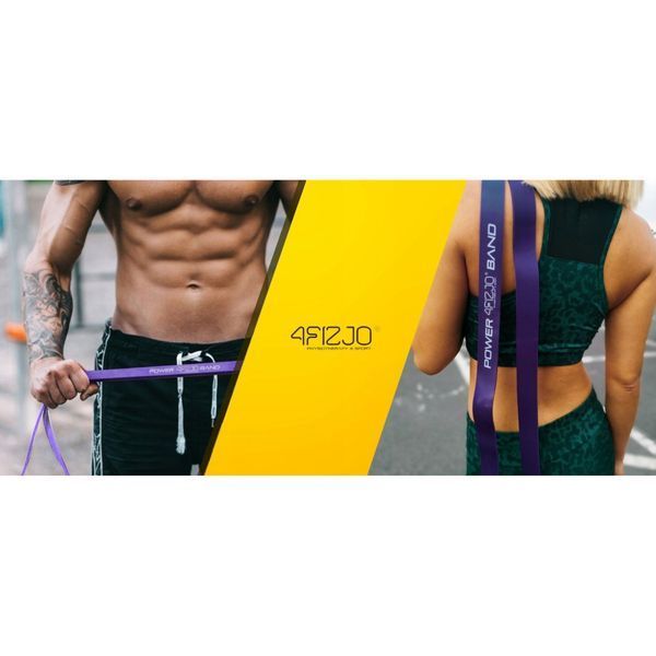 Еспандер-петля 4FIZJO Power Band 32 мм 17-26 кг резинка для фітнесу і спорту Violet (P-5907222931073) 4FJ1073 фото