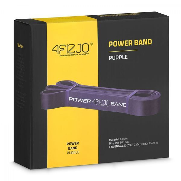 Еспандер-петля 4FIZJO Power Band 32 мм 17-26 кг резинка для фітнесу і спорту Violet (P-5907222931073) 4FJ1073 фото