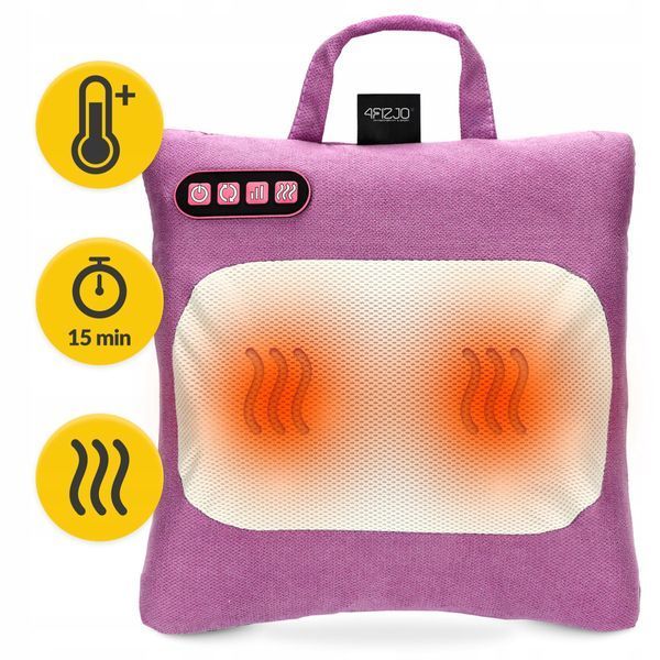 Подушка-масажер 4FIZJO Shiatsu Lite Violet (P-5905973404129) P-5905973404129 фото