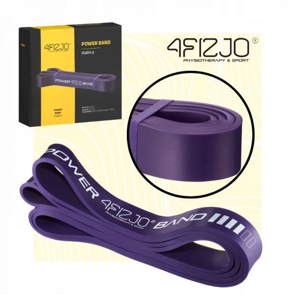 Еспандер-петля 4FIZJO Power Band 32 мм 17-26 кг резинка для фітнесу і спорту Violet (P-5907222931073) 4FJ1073 фото