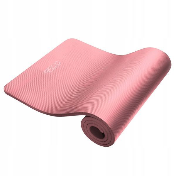 Килимок (мат) спортивний 4FIZJO NBR 180 x 60 x 1 см для йоги та фітнесу Light Pink (P-5907739317001) 4FJ0372 фото