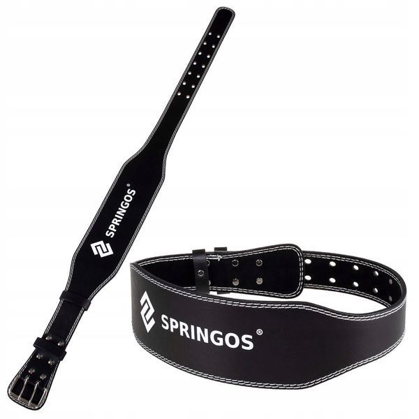 Пояс для важкої атлетики та пауерліфтингу Springos FA0120 L Black FA0120 фото