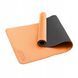 Килимок спортивний 4FIZJO TPE 4 мм для йоги та фітнесу 4FJ0337 Orange/Black 4FJ0337 фото 4