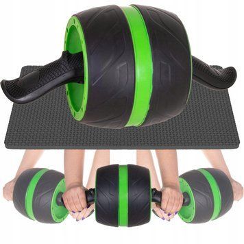 Ролик (колесо) для преса з поворотним механізмом Springos AB Wheel FA5010 Black/Green FA5010 фото
