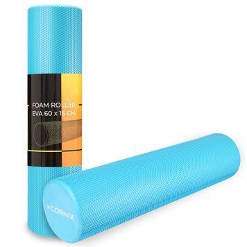 Масажний ролик Cornix EVA+ 60 x 15 см (валик, роллер) XR-0311 Blue XR-0311 фото