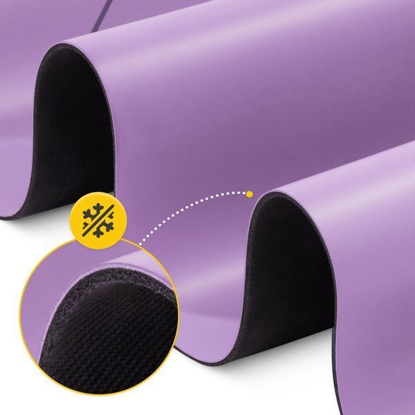 Килимок (мат) спортивний 4FIZJO PU 183 x 61 x 0.4 см для йоги та фітнесу Violet (P-5907739319548) P-5907739319548 фото