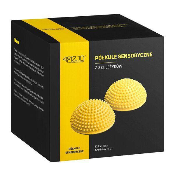 Півсфера масажна балансувальна 4FIZJO Balance Pad 16 см 2 шт масажер для ніг, стоп Yellow (P-5907739310460) 4FJ0110 фото